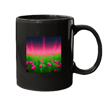 Discover Glowing pink flowers Mugs