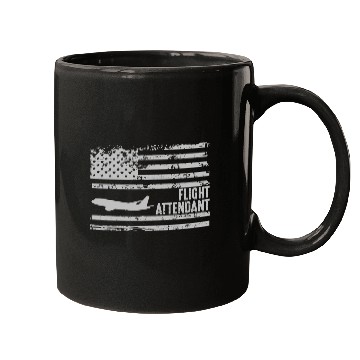 Discover American Flight Attendant Us Flag Fun Cool Mugs
