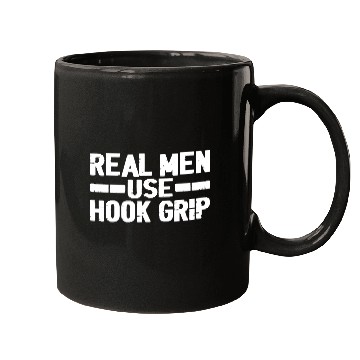 Discover Real Men Use Hook Grip 3 Mugs