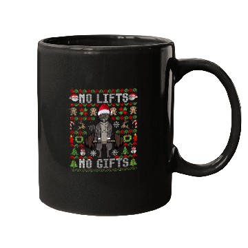 Discover Funny No Lifts No Gifts Ugly Christmas Workout Mugs