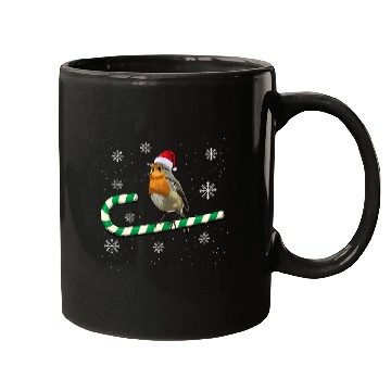 Discover Robin Bird Watching Redbreast Birding Christmas Mugs