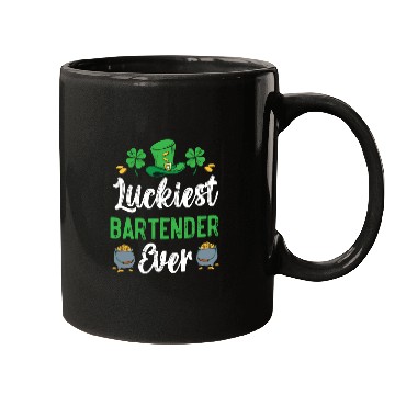 Discover Luckiest Bartender Ever St. Patrick's Saint Pattys Mugs