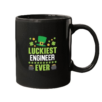 Discover Luckiest Engineer Ever St. Patrick's Saint Pattys Mugs