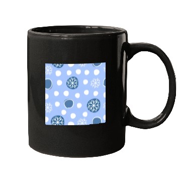 Discover Winter Snowflakes Pattern Mugs
