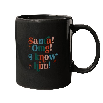 Discover Santa! OMG! I Know Him! Mugs