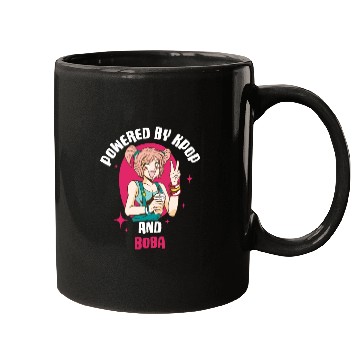 Discover Powered By Kpop And Boba Funny Kpop Gift Mugs