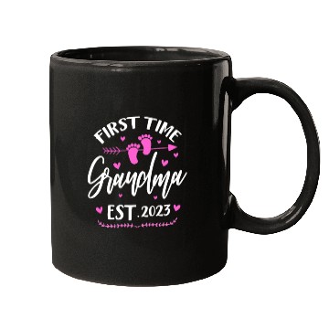 Discover First Time Grandma Est. 2023 Mugs
