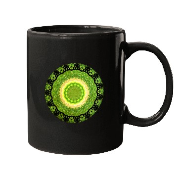 Discover Green Yellow Sun Mugs