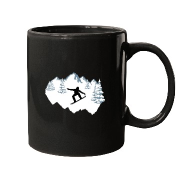 Discover Snowboarding, snowboarder Mugs