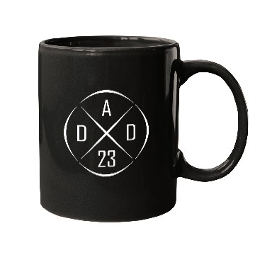 Discover DAD 23 Cross Circle Design Mugs