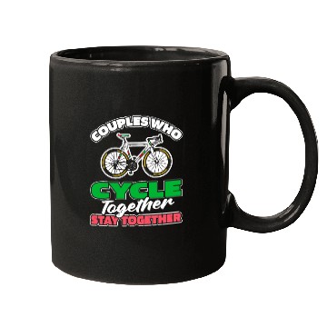 Discover Cycling Cyclist Couple Mugs
