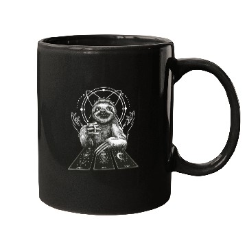 Discover Sloth Tarot Card Reader Cool Tarot Cartomancy Mugs
