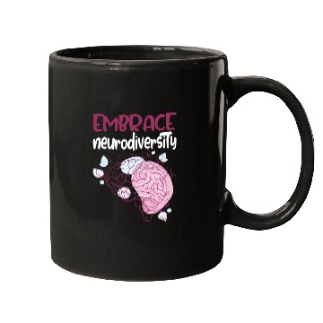 Discover embrace neurodiversity - Embrace ADHD Autism ASD. Mugs