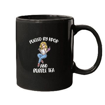 Discover Fueled By Kpop And Bubble Tea Funny Kpop Gift Mugs