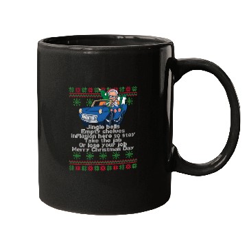 Discover Jingle Bells Empty Shelves Inflation Here Funny Ch Mugs