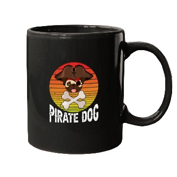 Discover Pug Pirate Dog Mugs