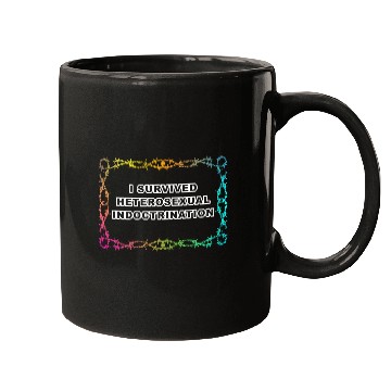 Discover I Survived Heterosexual Indoctrination Apparel Mugs