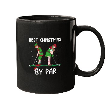 Discover Golf Elf Pun Golfer Christmas Golfing Mugs