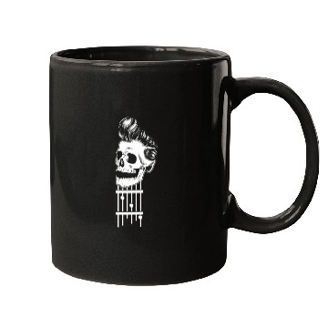 Discover Rock N Roll Skeleton Head -Sweet Rock On Guitar Mugs