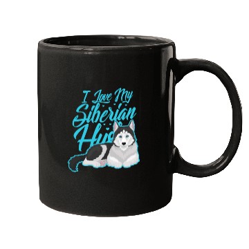 Discover I Love My Siberian Husky Mugs