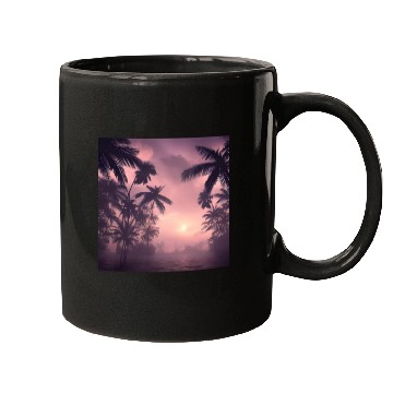 Discover Evening among palm trees Mugs