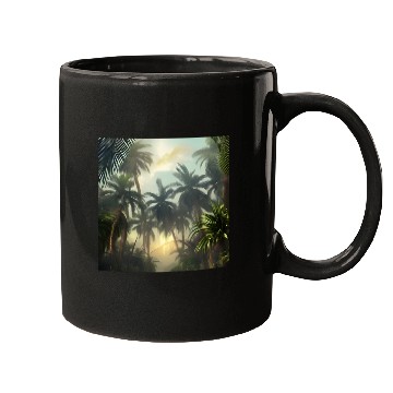 Discover Jungle with palm trees Mugs