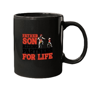 Discover Father Son, Riding Partners For Life 3 Mugs