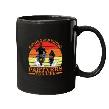 Discover Father Son, Riding Partners For Life 4 Mugs