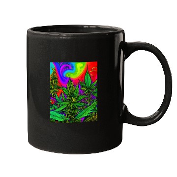 Discover Psychedelic cannabis land Mugs