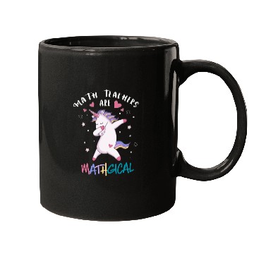 Discover Math Teacher Unicorn Mugs
