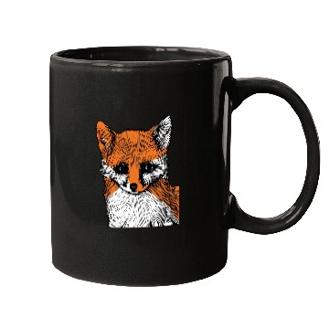 Discover Fox Drawing Nature Forest Save The Planet Mugs