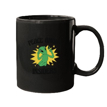 Discover Alien Peace Alien Head Martian Space Outsider Mugs