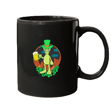 Discover St Patrick's Day Drinking Alien Mugs