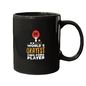 Discover World's Okayest Ping Pong Player Funny Table Tenni Mugs