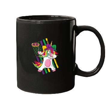 Discover Dab Unicorn Festival Parade Beads 2023 Mardi Gras Mugs
