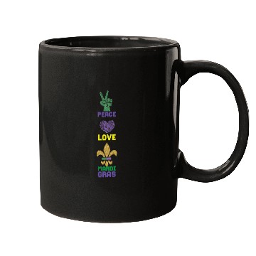 Discover 2023 Festival Parade Beads Love Peace Mardi Gras Mugs