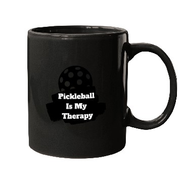 Discover Pickleball Is My Therapy Mugs