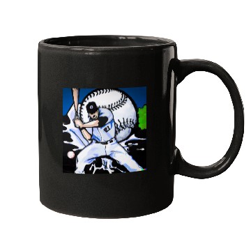 Discover Baseball Player Graffiti Art graphic Mugs