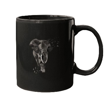 Discover Elephant Gift Idea - Low Poly Elephant Mugs