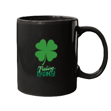 Discover Irish Feeling Lucky four leaf Shamrock Mugs