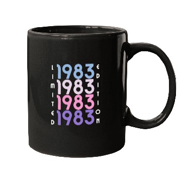 Discover 40 Years Vintage 1983 Retro 40th Birthday Mugs