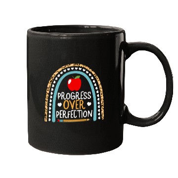 Discover Progress Over Perfection Leopard Inspirational Mugs