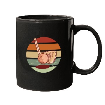 Discover Retro sunset golf Mugs