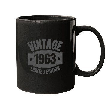 Discover 60 Years Vintage 1963 Retro 60th Birthday Mugs