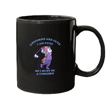 Discover Golfing unicorns are cute I am cute Mugs