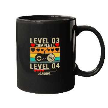Discover Level 3 Complete 3rd Wedding Anniversary Gamer Mugs