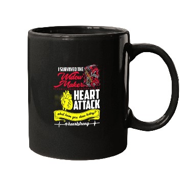 Discover I Survived The Widow Maker Heart Attack Mugs
