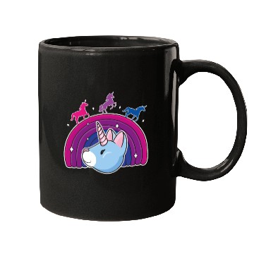 Discover Kawaii Bisexual Pride Unicorn Bi Rainbow Mugs