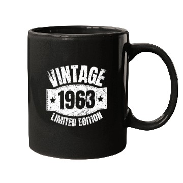 Discover 60 Years Vintage 1963 Retro 60th Birthday Mugs
