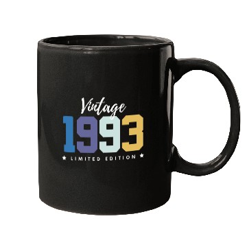 Discover 30 Years Vintage 1993 Retro 30th Birthday Mugs
